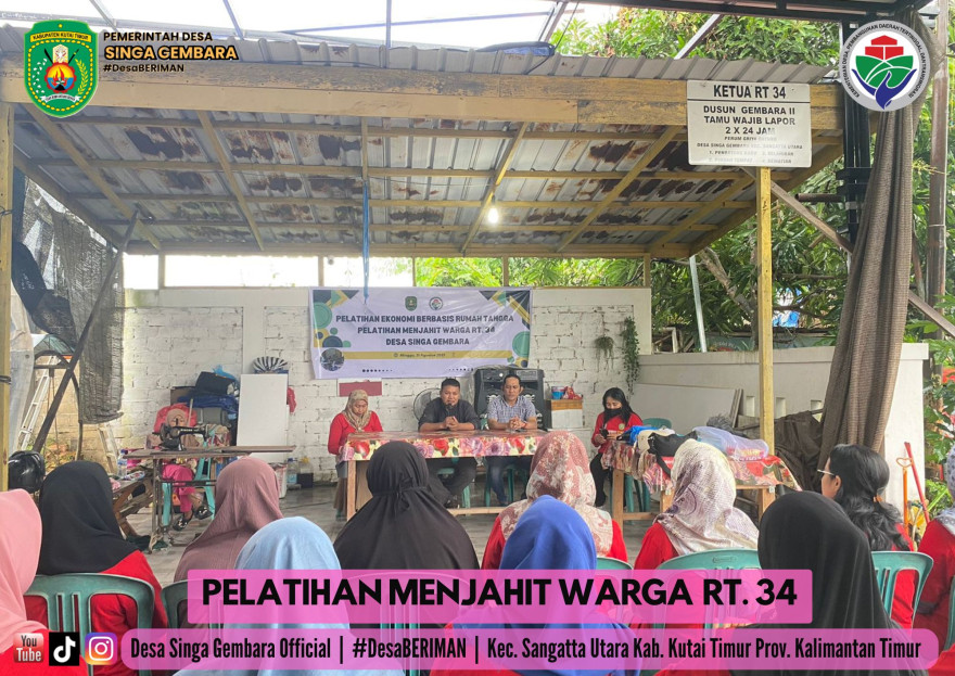 PELATIHAN MENJAHIT RT. 34