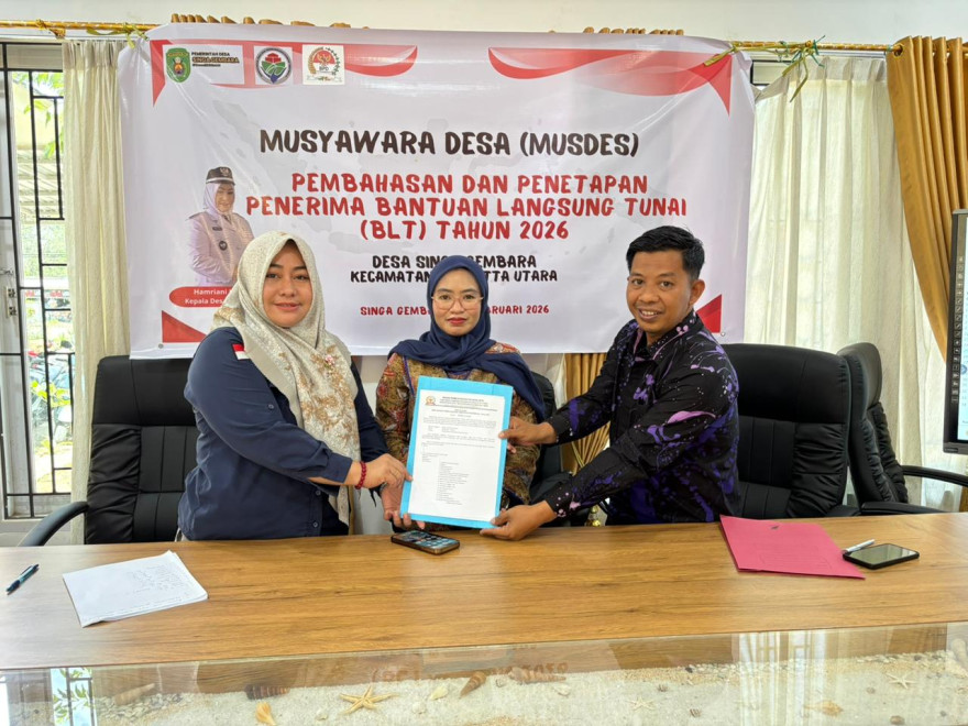 Musyawarah Desa (MUSDES) Singa Gembara Bahas dan Tetapkan Penerima BLT Tahun 2026
