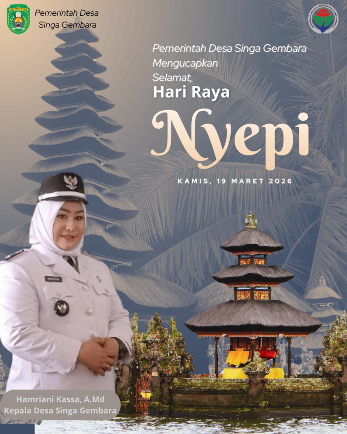 Pemerintah Desa Singa Gembara Mengucapkan Selamat Hari Raya Nyepi