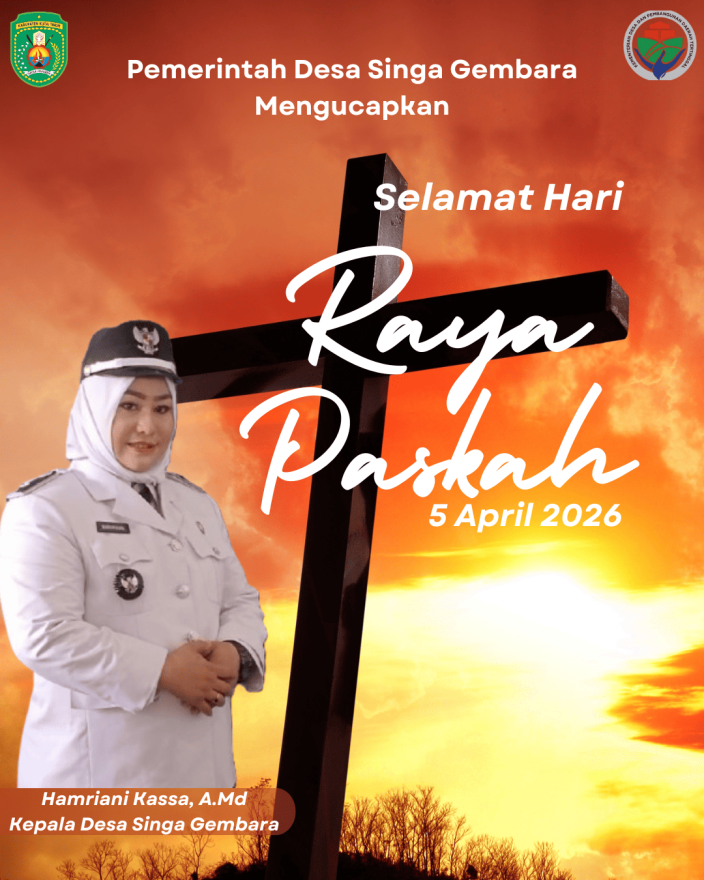 Pemerintah Desa Singa Gembara Mengucapkan Selamat Memperingati Hari Paskah